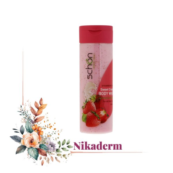 شامپو بدن شون مدل Strawberry And Milk حجم 300 میلی لیتر