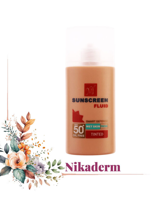 فلوئید ضد آفتاب رنگی مای جعبه دار SPF 50 مدل Smart Defense حجم 50 میلی لیتر