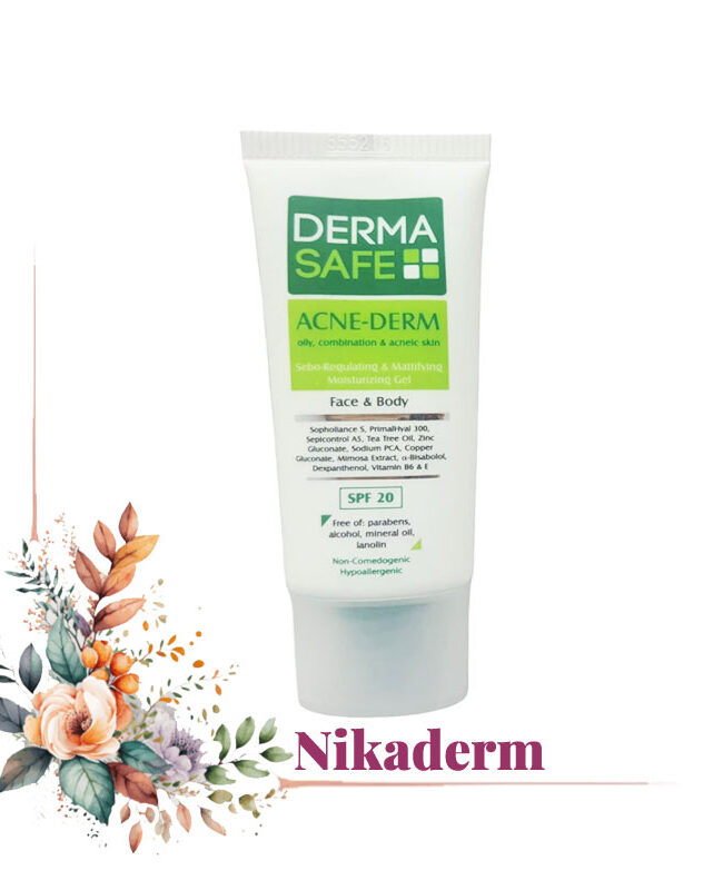 ژل مرطوب کننده درماسیف مدل ACNE-DERM حجم 40 میلی لیتر