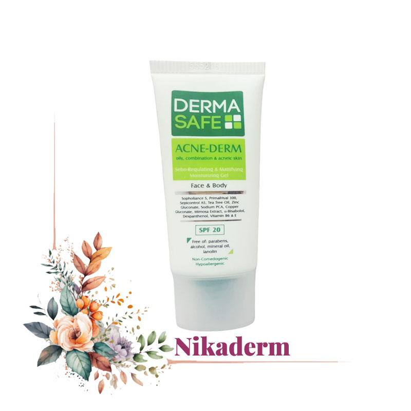 ژل مرطوب کننده درماسیف مدل ACNE-DERM حجم 40 میلی لیتر