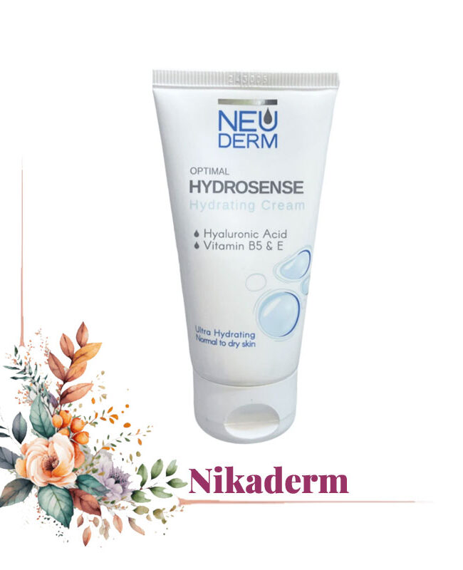 کرم مرطوب‌کننده صورت نئودرم مدل Hyaluronic-acid با خواص رطوبت‌رسانی عمقی و ضد پیری