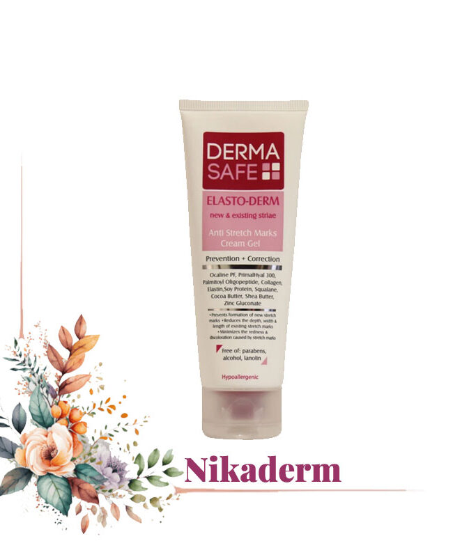 کرم ژل رفع ترک بدن درماسیف مدل Elasto Derm حجم 75 میلی لیتر