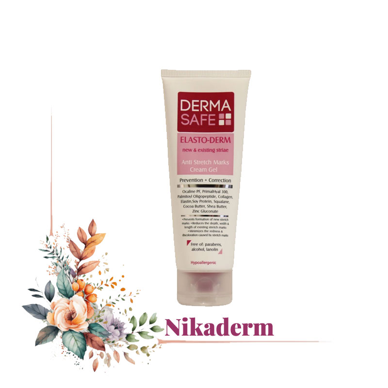 کرم ژل رفع ترک بدن درماسیف مدل Elasto Derm حجم 75 میلی لیتر
