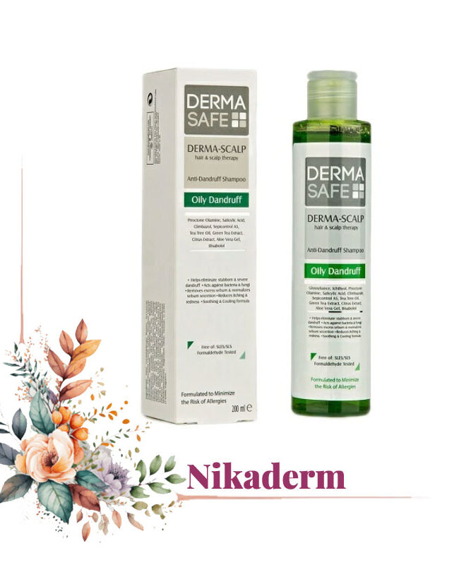 شامپو مو درماسیف مدل Oily Dandruff حجم 200 میلی لیتر