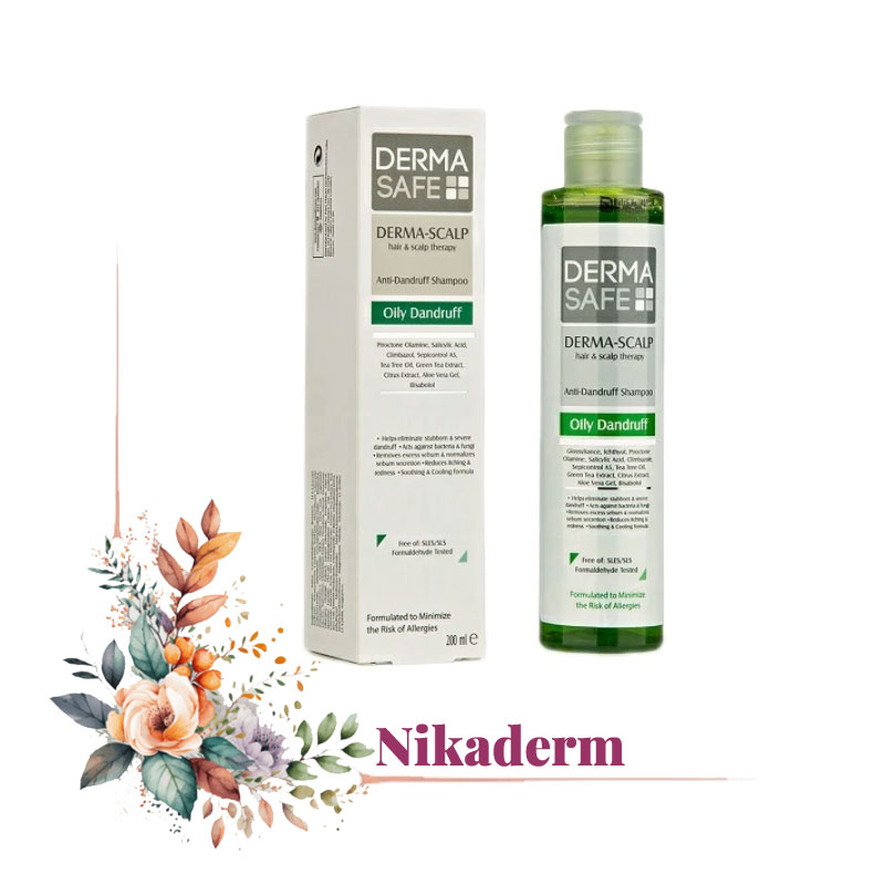 شامپو مو درماسیف مدل Oily Dandruff حجم 200 میلی لیتر