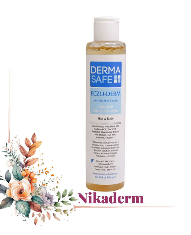 شامپو موهای خشک درماسیف مدل ECZO-DERM حجم 200 میلی لیتر