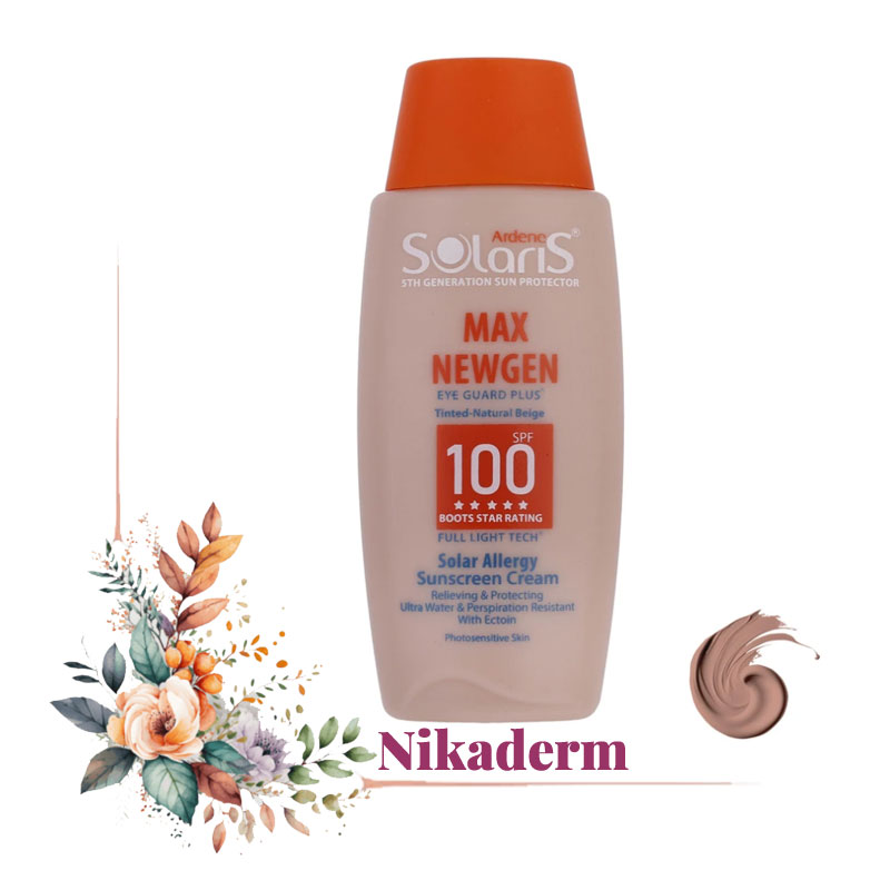 کرم ضدآفتاب رنگی آردن سولاریس SPF100 مدل Max Newgen، مناسب پوست‌های حساس، حجم 100 میلی‌لیتر