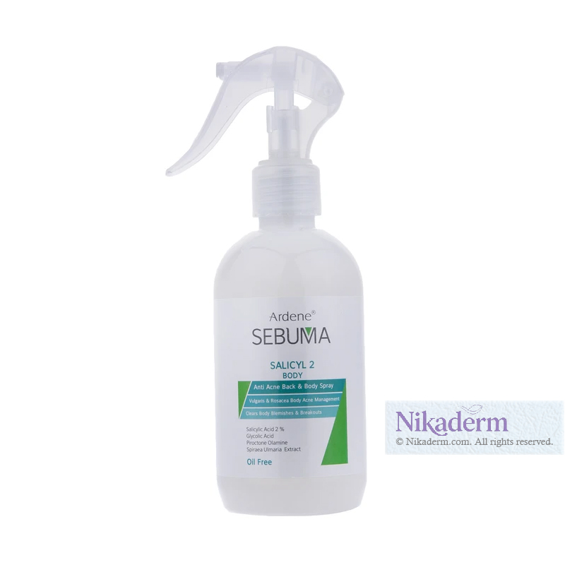 اسپری ضد جوش آردن سبوما مدل SALICYL2 حجم 250 میلی لیتر