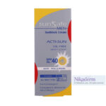 کرم ضدآفتاب آقایان سان‌سیف SPF40 حجم ۵۰ گرم