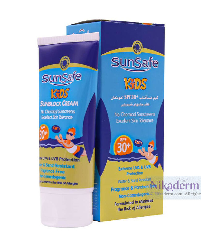 کرم ضد آفتاب کودکان SPF30 سان سیف 50ml